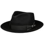 Stoakley Fedora Haarfilzhut by JJ Hats schwarz