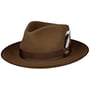 Thornley Fedora Haarfilzhut by JJ Hats braun