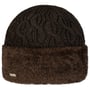 Faux Fur Cuff Strickmütze by Seeberger dunkelbraun