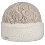 Faux Fur Cuff Strickmütze by Seeberger hellbeige