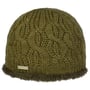 Landesta Faux Fur Edge Strickmütze by Seeberger oliv
