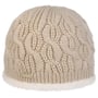 Landesta Faux Fur Edge Strickmütze by Seeberger hellbeige