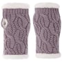 Cable Knit Strickstulpen by Seeberger flieder