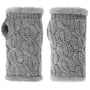 Cable Knit Strickstulpen by Seeberger grau