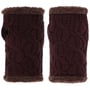 Cable Knit Strickstulpen by Seeberger bordeaux