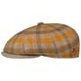 Napoli Wool Check Flatcap by Alfonso D'Este beige