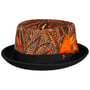 Daveco Pork Pie Stoffhut by Alfonso D'Este schwarz-beige