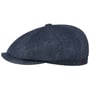 Cashmere Herringbone Flatcap by Alfonso D'Este blau