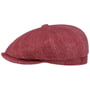 Cashmere Herringbone Flatcap by Alfonso D'Este rot