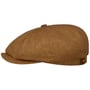 Hatteras Leinen Flatcap by Stetson hellbraun