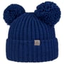 Double Pom Strickmütze by Lierys blau