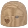 Extra Fine Merino Heart Strickmütze by Lierys beige