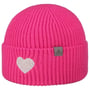 Extra Fine Merino Heart Strikket Lue by Lierys pink
