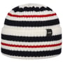 Short Stripy Merinomütze by Eisbär weiß-dunkelblau