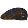 Lencott Wool Check Flatcap by Lierys dunkelblau