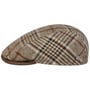 Bradville Check Flatcap by Lierys beige-braun