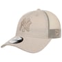 9Twenty Linen Yankees Trucker Cap by New Era hellbeige