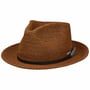 Daleport Crochet Fedora Raffiahut by Stetson braun
