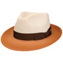 Oakerton Fedora Toyo Strohhut by Stetson weiß-orange