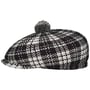 New Heritage Pom Flatcap by Kangol schwarz-weiß