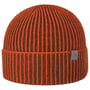 Twotone Wool Beanie med Fold by Lierys rust