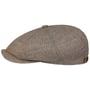 Hatteras Coffee Dyed Barista Flatcap by Stetson beige-blau