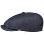 Hatteras Denim Cashmere Flatcap by Stetson dunkelblau