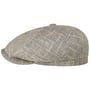 Sustainable Linen Mix 6 Panel Flatcap by Stetson cremeweiß
