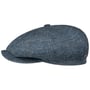 Hatteras Linen Twill Flatcap by Stetson dunkelblau