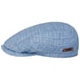 Driver Barista Leinen Flatcap by Stetson hellblau