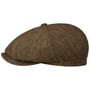 Hatteras Iverton Leinen Flatcap by Stetson braun-meliert
