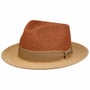 Twotone Toyo Fedora Raffiahut by Stetson natur-rot