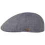 Texas Gavona Leinen Flatcap by Stetson blau