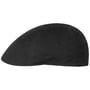Waxed Cotton WR Duck Flatcap by Stetson schwarz