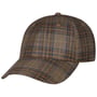 Silk Mix Check Cap by Stetson braun