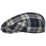 Caroma Check Driver Flatcap by JJ Hats blau
