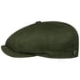 Verisco 8 Panel Leinen Flatcap by Balmoral oliv