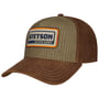 Retro Stripes Ledercap by Stetson braun