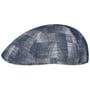 Texas Cotton Jacquard Flatcap by Stetson weiß-dunkelblau
