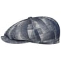 Hatteras Cotton Jacquard Flatcap by Stetson weiß-dunkelblau