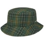 Levington Check Bucket Leinenhut by Balmoral dunkelgrün