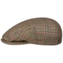 Larkhaven Check Driver Flatcap by Balmoral beige-blau