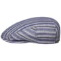 Kent Docado Stripe Flatcap by Stetson blau-grau