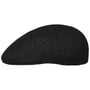 Vented Cotton Mix Flatcap by Lipodo schwarz