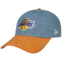 NBA Denim Midi Lakers Cap by New Era blau-gelb