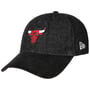 NBA Denim Midi Bulls Cap by New Era anthrazit-schwarz