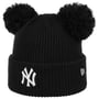 NY Yankees Double Pom Beanie by New Era schwarz