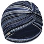 Multicolour Strickturban by Seeberger blau
