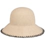 Wide Brim Cloche Strohhut by Seeberger natur