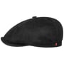 Kyoto Perf Leather Flatcap by Alfonso D’Este schwarz